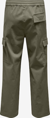 Only & Sons Loose fit Cargo Pants 'SINUS' in Green
