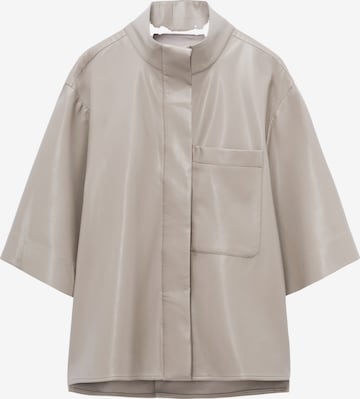 Adolfo Dominguez Bluse in Grau: Vorderseite