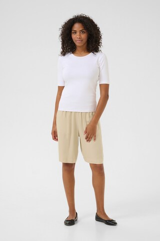 Kaffe - Pierna ancha Pantalón 'Milia' en gris