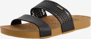 REEF Beach & Pool Shoes 'Cushion Vista Perf' in Black: front