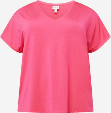 Vero Moda Curve T-Shirt 'AYA' in Pink: predná strana