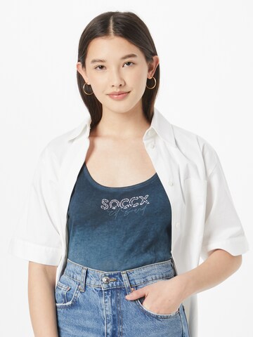 Soccx Top 'Ta:mi' in Blauw: voorkant