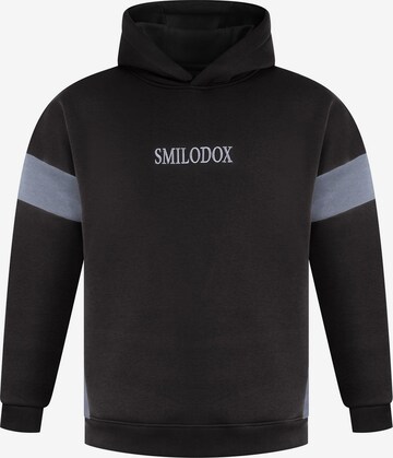 Smilodox Sweatvest 'Jayden' in Zwart: voorkant