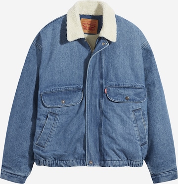 LEVI'S ® Between-season jacket 'Rancher Sherpa Trucker' in Blue: front