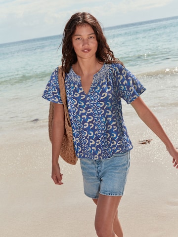 Chemisier Next en bleu : devant