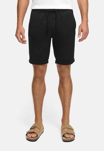 INDICODE JEANS Regular Chino 'INTovey' in Zwart: voorkant