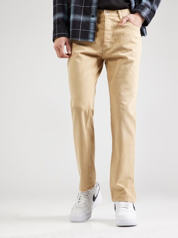 HUGO Slim fit Jeans 'Jonah' in Beige: front