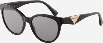 Emporio Armani Zonnebril '0EA4140' in Zwart: voorkant