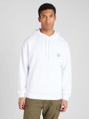 Sweat-shirt 'Nottyo' HUGO Blue en blanc : devant