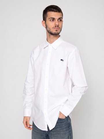 WRANGLER Regular fit Overhemd 'LS SHIRT' in Wit: voorkant