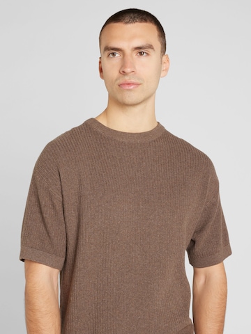 JACK & JONES - Pullover 'BASTIAN' em castanho