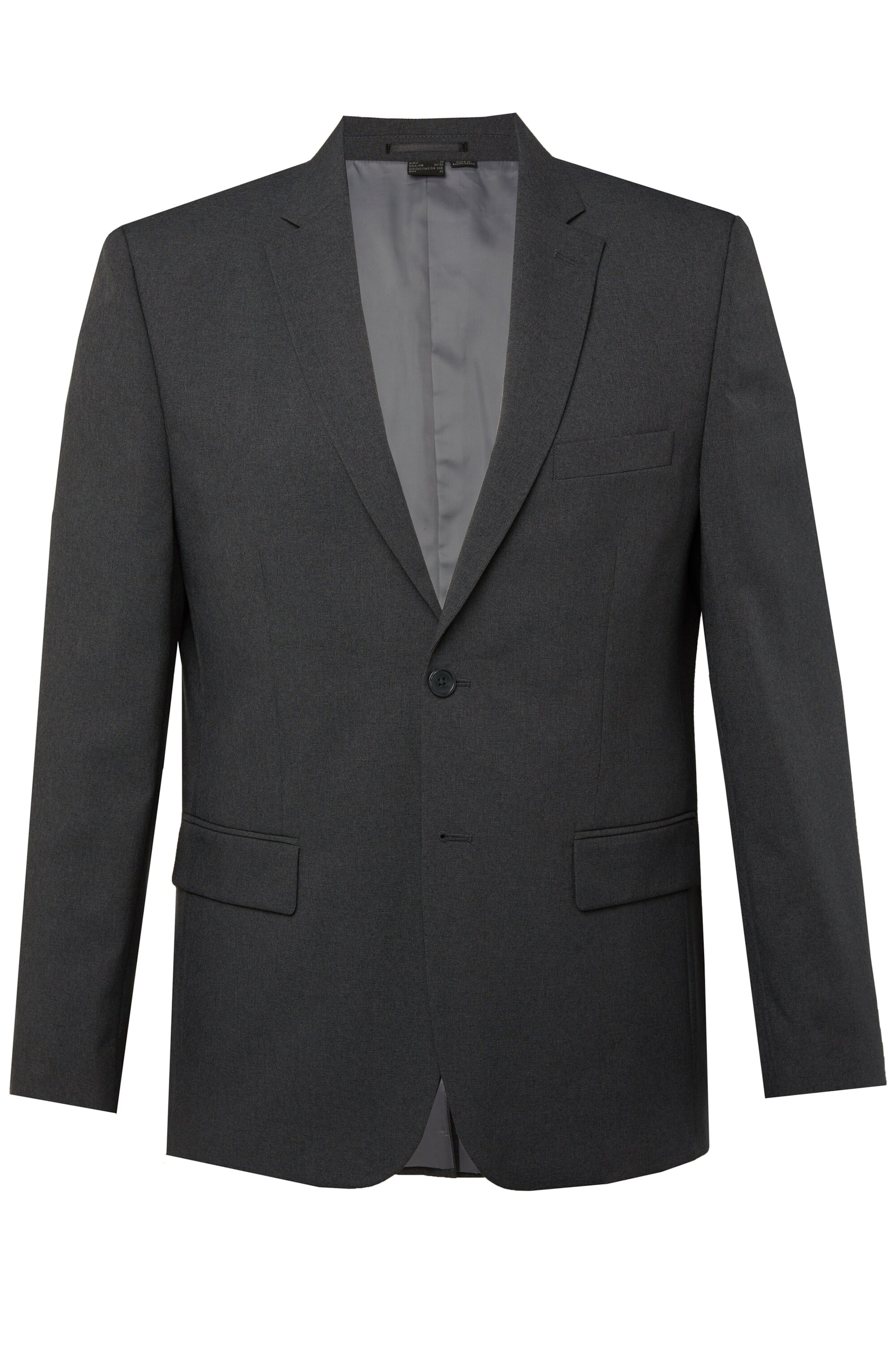 Men Plus Regular fit Colbert in Grijs: voorkant