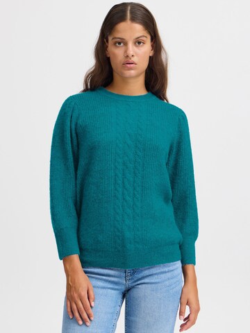 ICHI Sweater 'Kamara MS3' in Blue: front