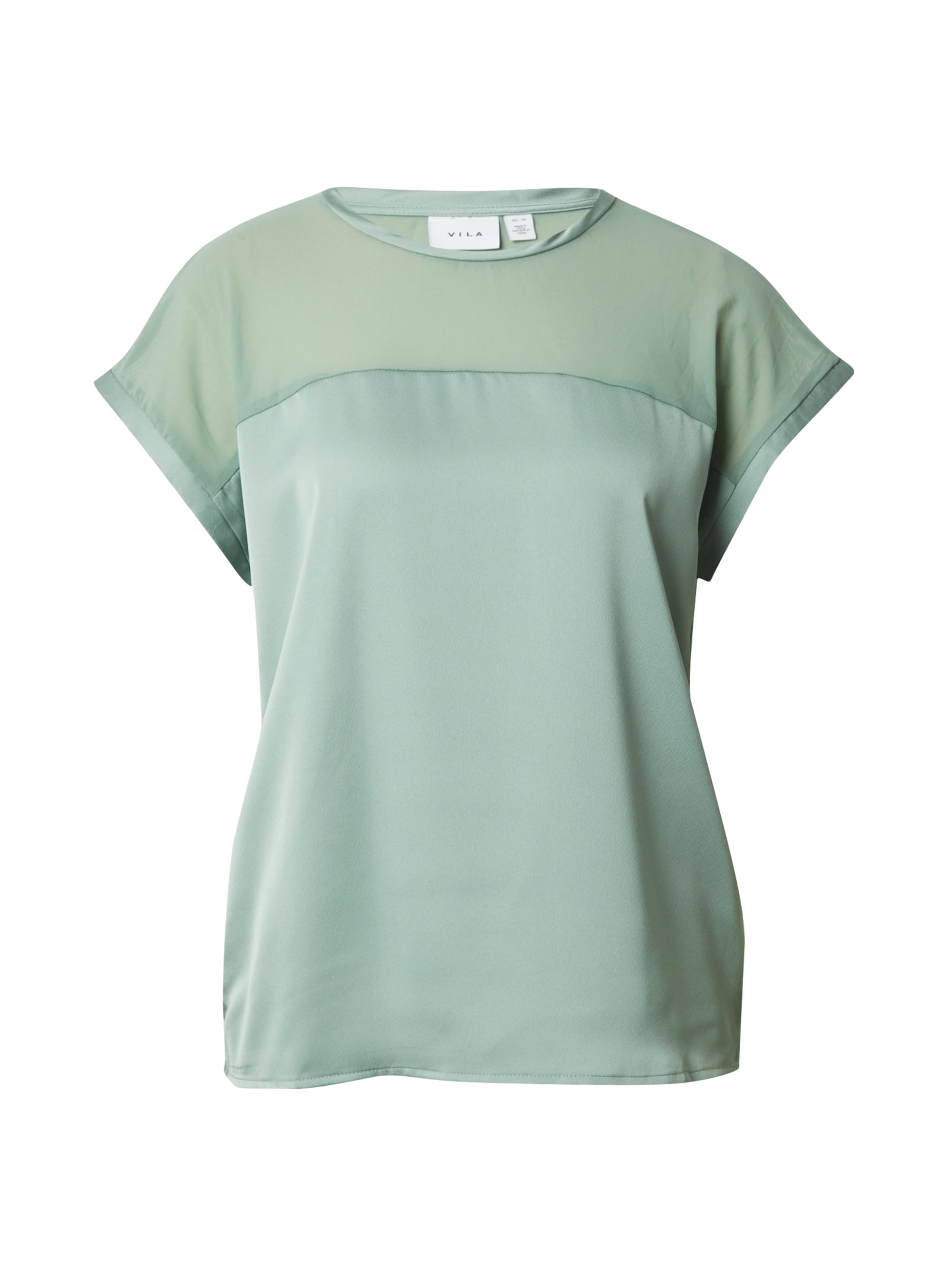 VILA Bluse 'Ellette' i grøn: forside