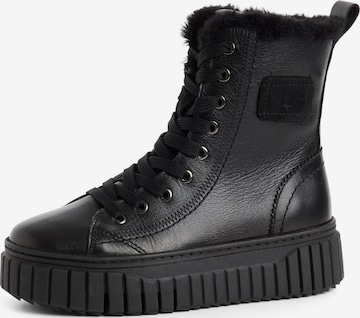 Stivaletto stringato di Tamaris in nero: frontale