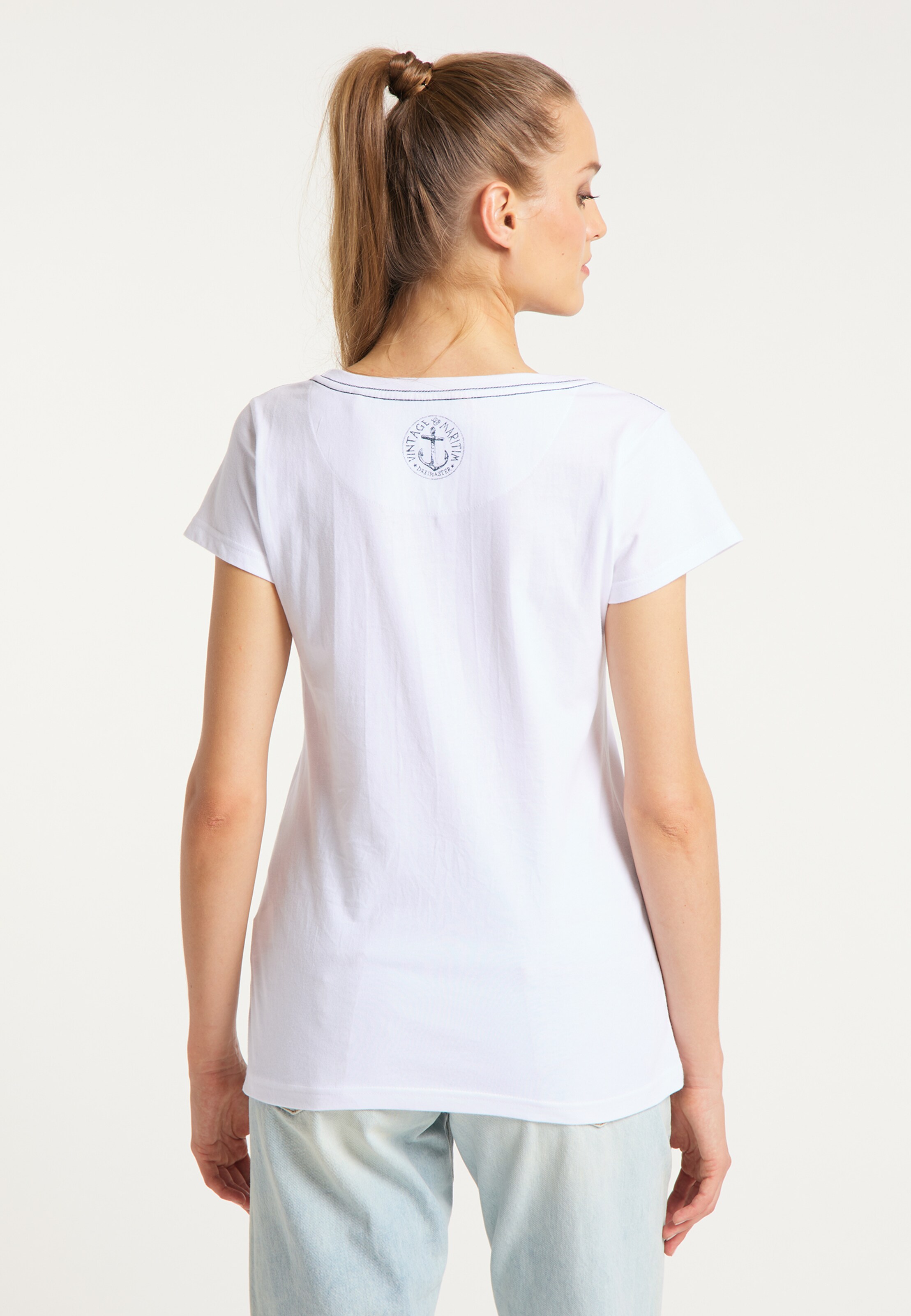 DreiMaster Vintage T-Shirt in Weiß 