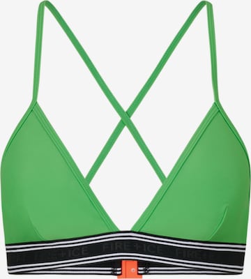 Bogner Fire + Ice Triangle Bikini Top 'Hanka' in Green: front