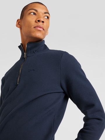 Superdry - Sweatshirt 'ESSENTIAL' em azul