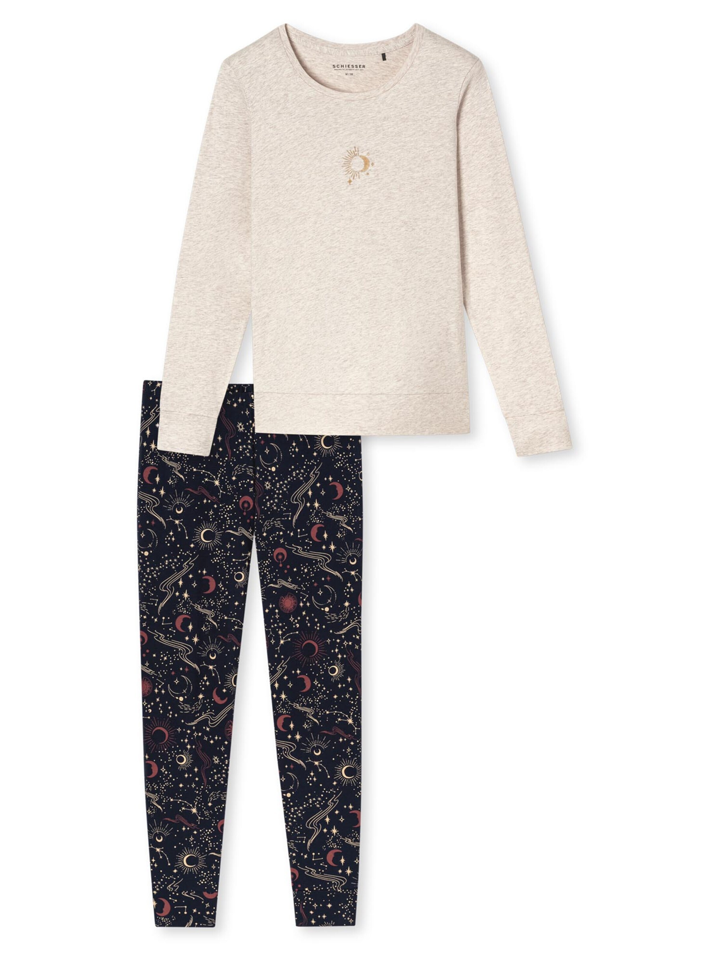 SCHIESSER Pyjama 'Cotton'‌ in S/Regular in beige, Produktansicht