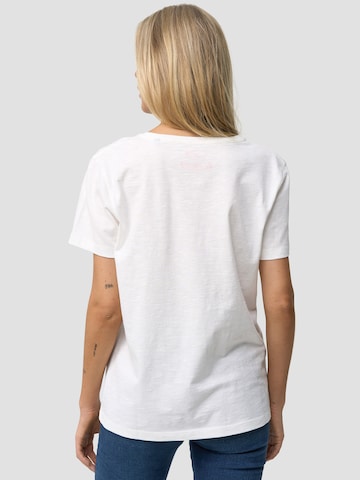 Recovered T-shirt 'Black Widow' i beige