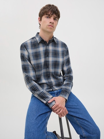 JJ Rebel Comfort fit Overhemd 'JREBJETT' in Blauw