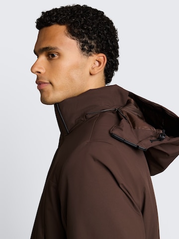 TOM TAILOR DENIM Wintermantel in Braun