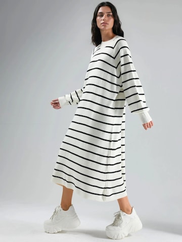 My fashion Gebreide jurk in Wit