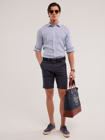 BIG STAR Regular Broek 'Rossin' in Blauw