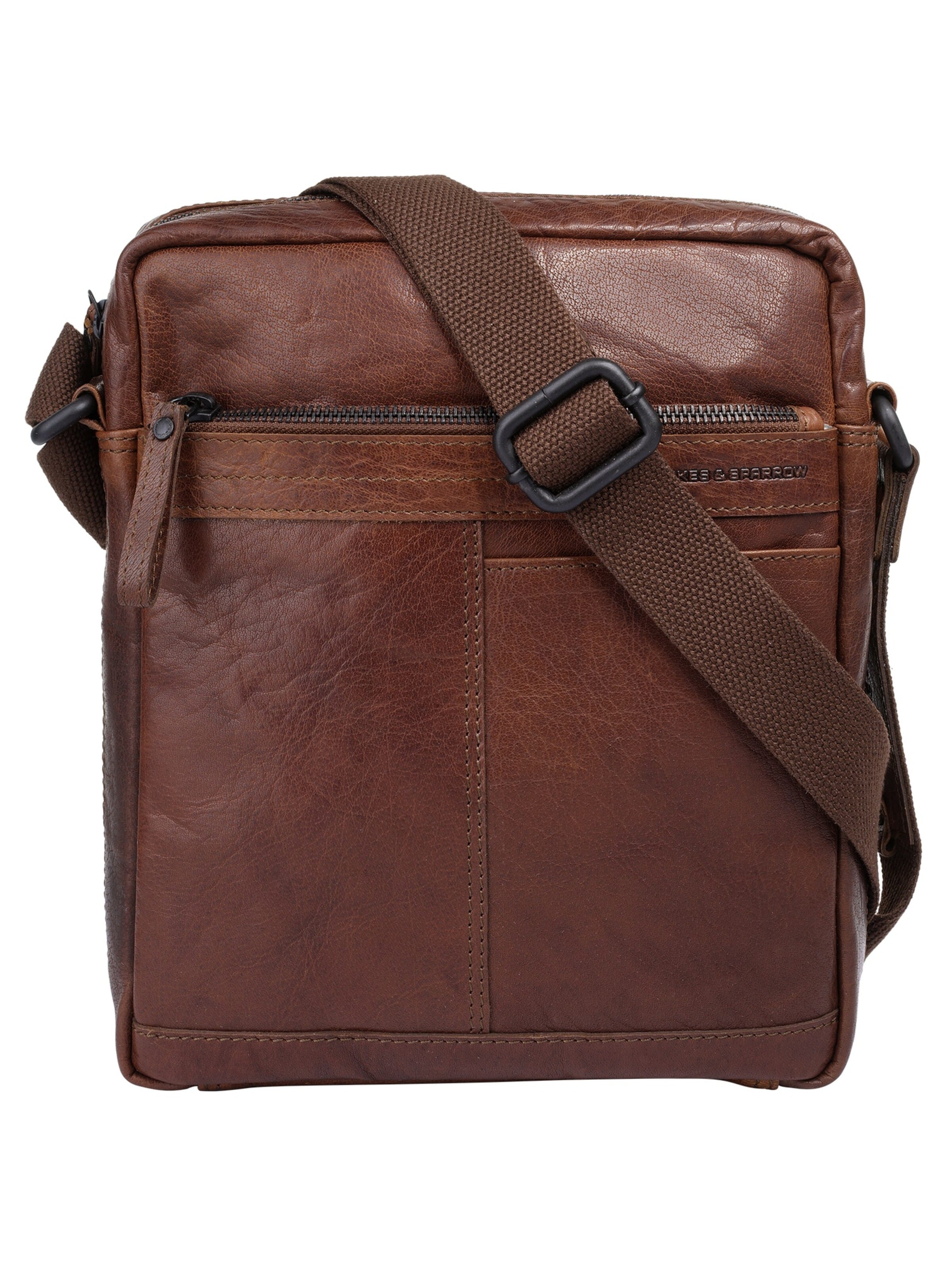 Sac à bandoulière Spikes & Sparrow en marron : devant