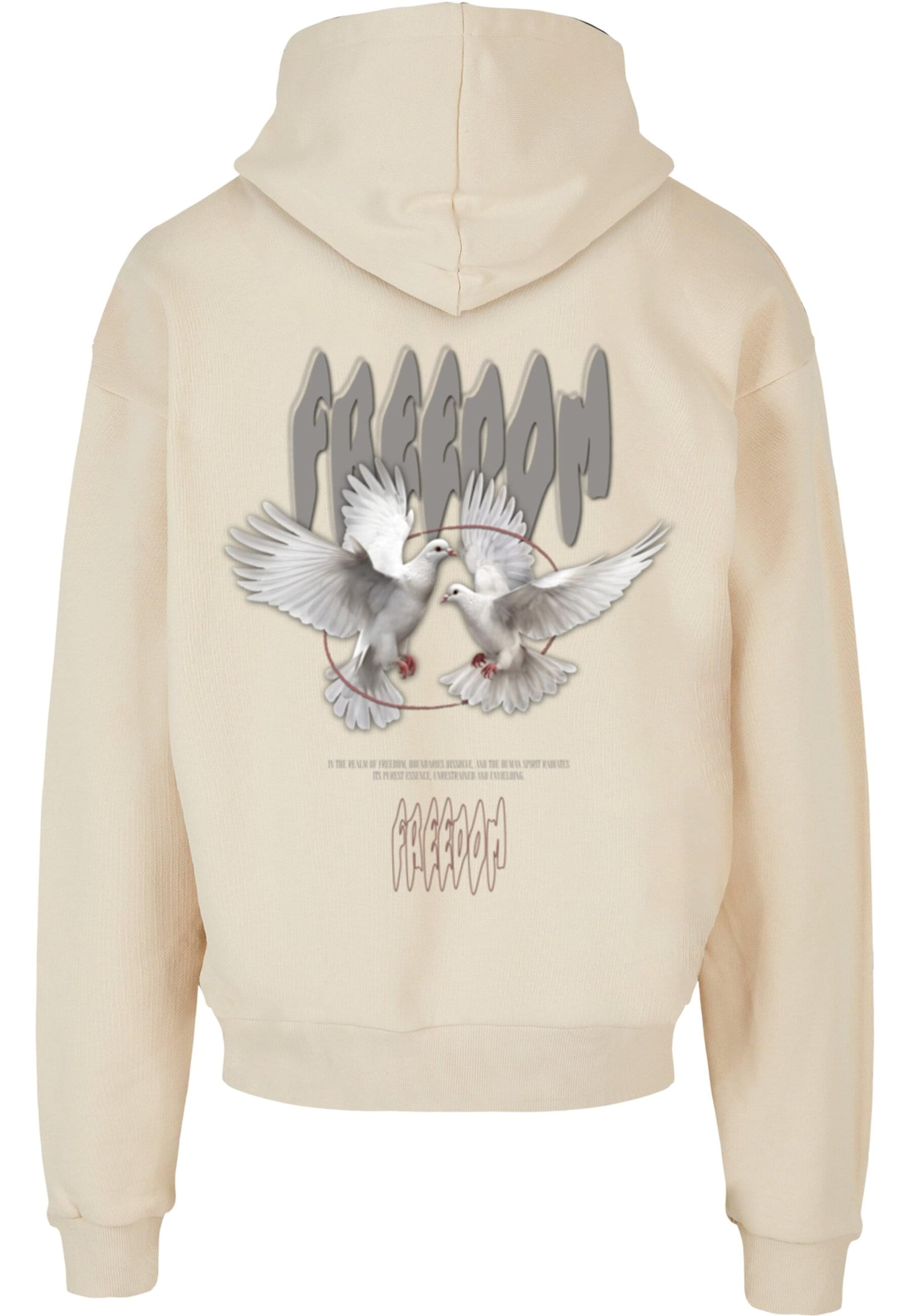 Sweat-shirt 'Birds Of Peace' Merchcode en beige