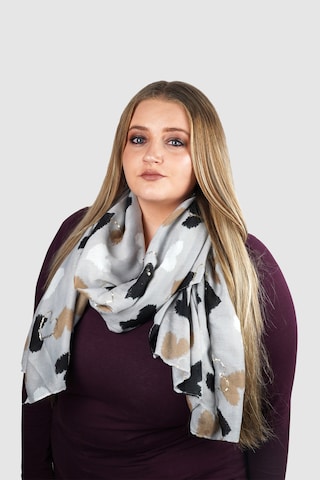 HARPA Scarf 'URA' in Grey: front