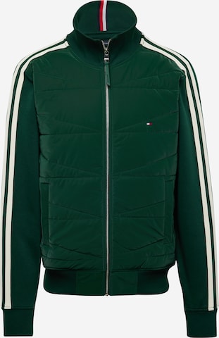 TOMMY HILFIGER Sweatvest in Groen: voorkant