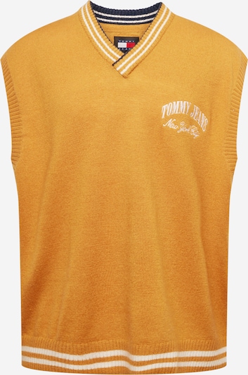 Tommy Jeans Sweater Vest 'VARSITY' in Cognac / White, Item view