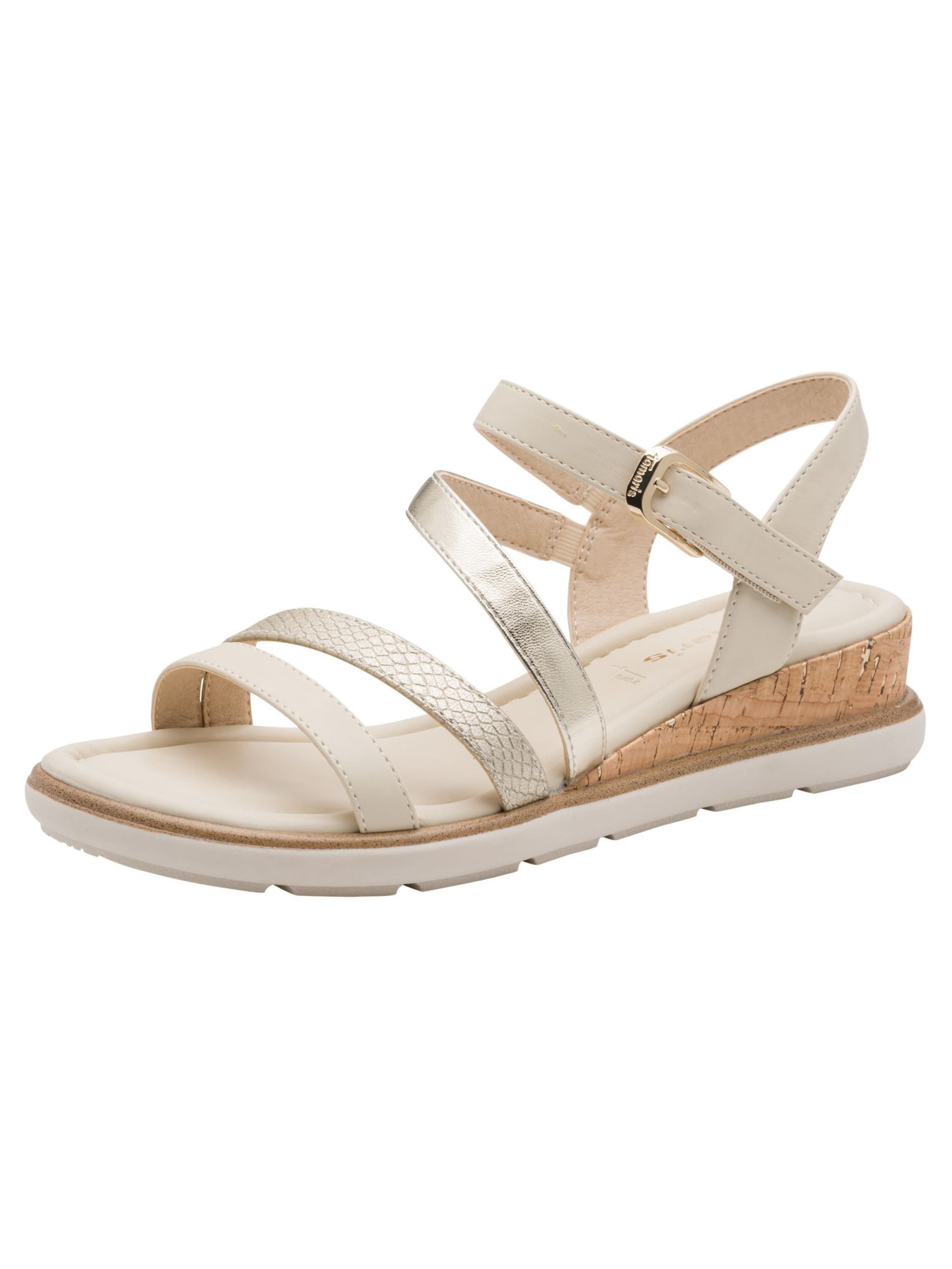 Sandales à lanières Tamaris en beige : devant