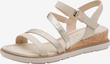 Sandales à lanières Tamaris en beige : devant
