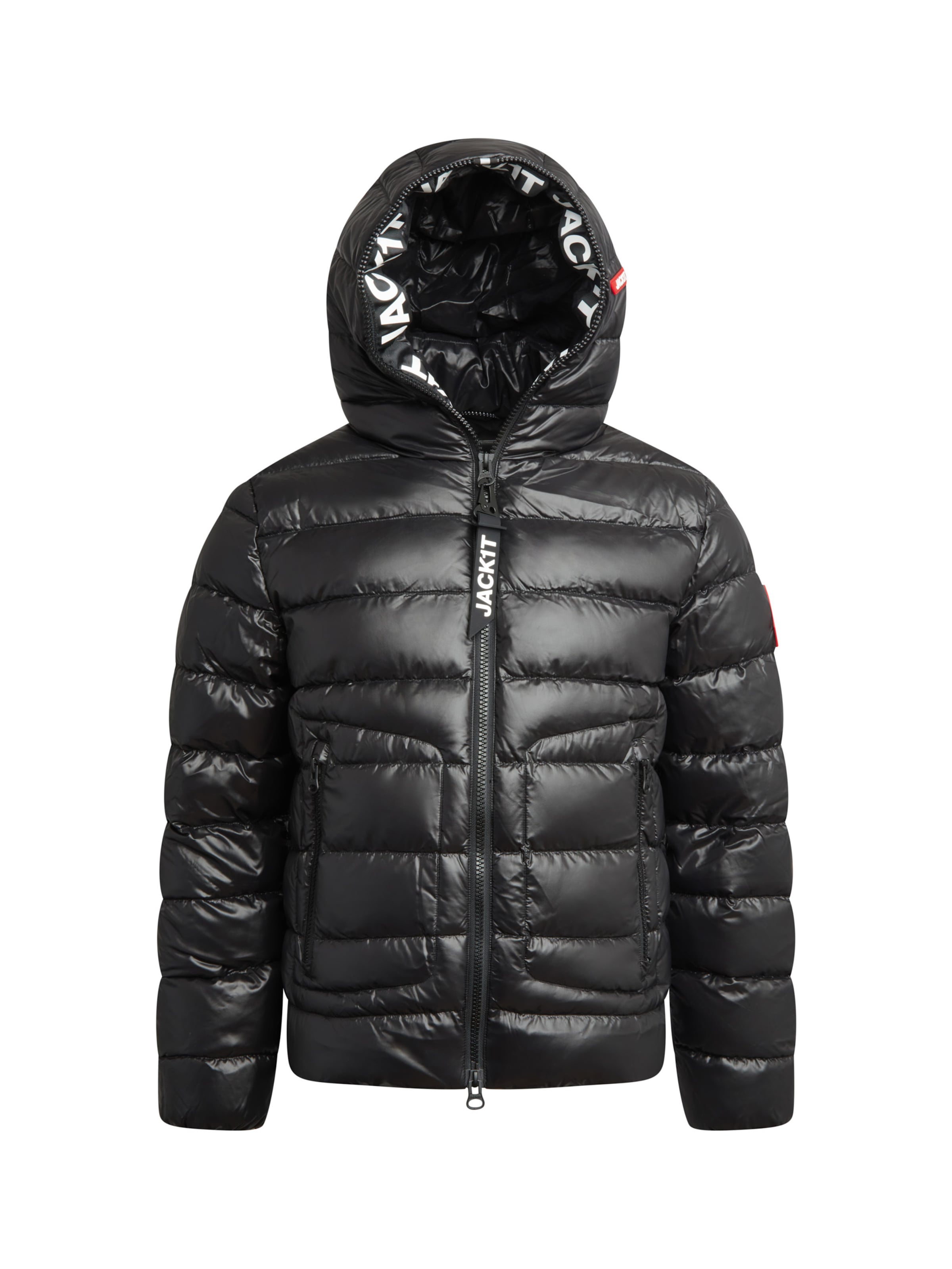 Veste outdoor ' R4D Tramline Puffer Racer Lux' JACK1T en noir : devant
