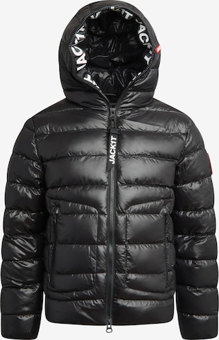 Veste outdoor ' R4D Tramline Puffer Racer Lux' JACK1T en noir : devant