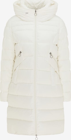 DreiMaster Maritim Winter Coat in White: front