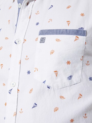BABISTA Regular fit Button Up Shirt 'Alarin' in White