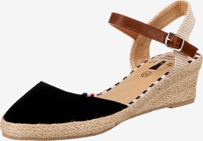 Inselhauptstadt Sandale in beige / braun / schwarz, Produktansicht