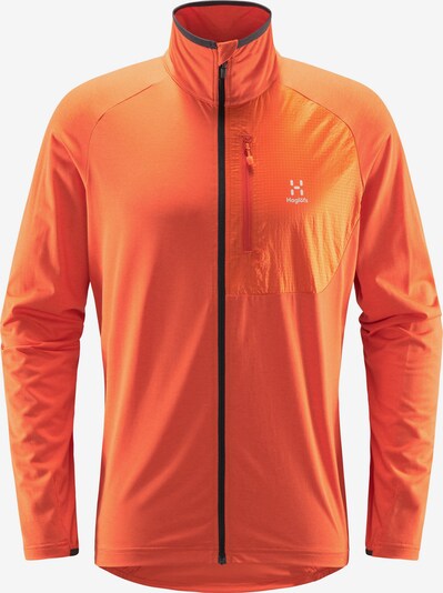 Haglöfs Funktionsfleecejacke 'Mirre Mid' in orange / schwarz / weiß, Produktansicht