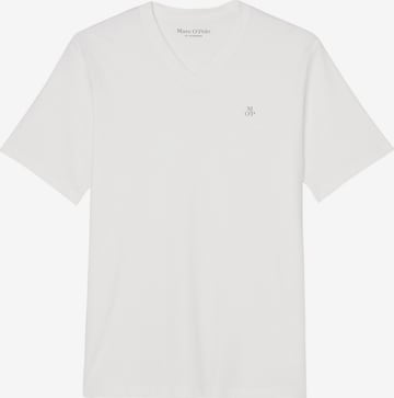 T-Shirt Marc O'Polo en blanc : devant