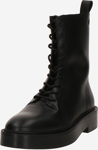 Calvin Klein Jeans Schnürstiefelette in Schwarz: Vorderseite