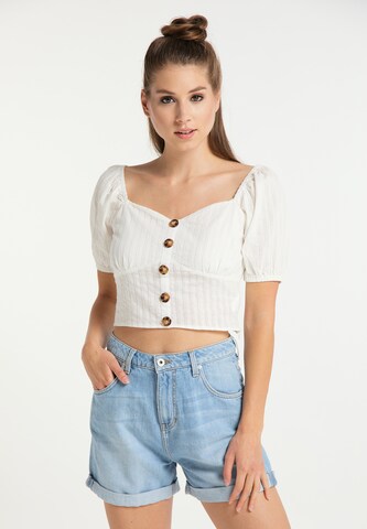 MYMO Blouse in White: front