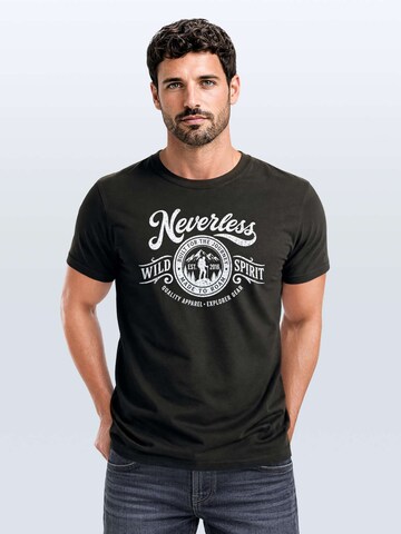 Neverless Shirt 'Wild Spirit' in Grey: front