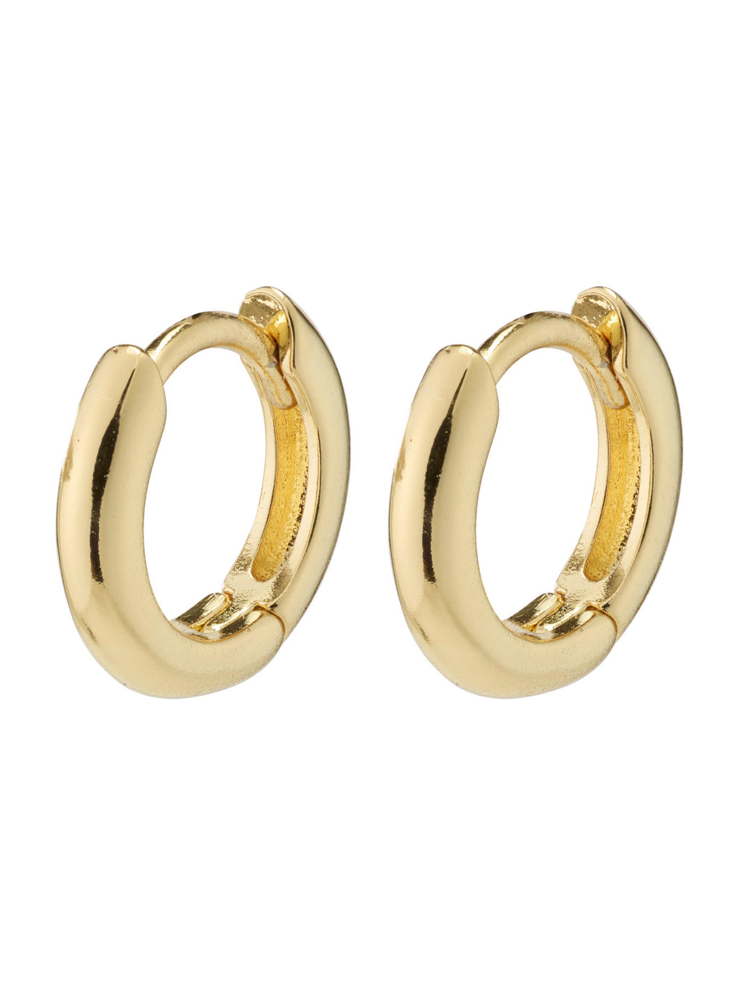 Pilgrim Kolczyki 'Tyra' w kolorze złoty: przód