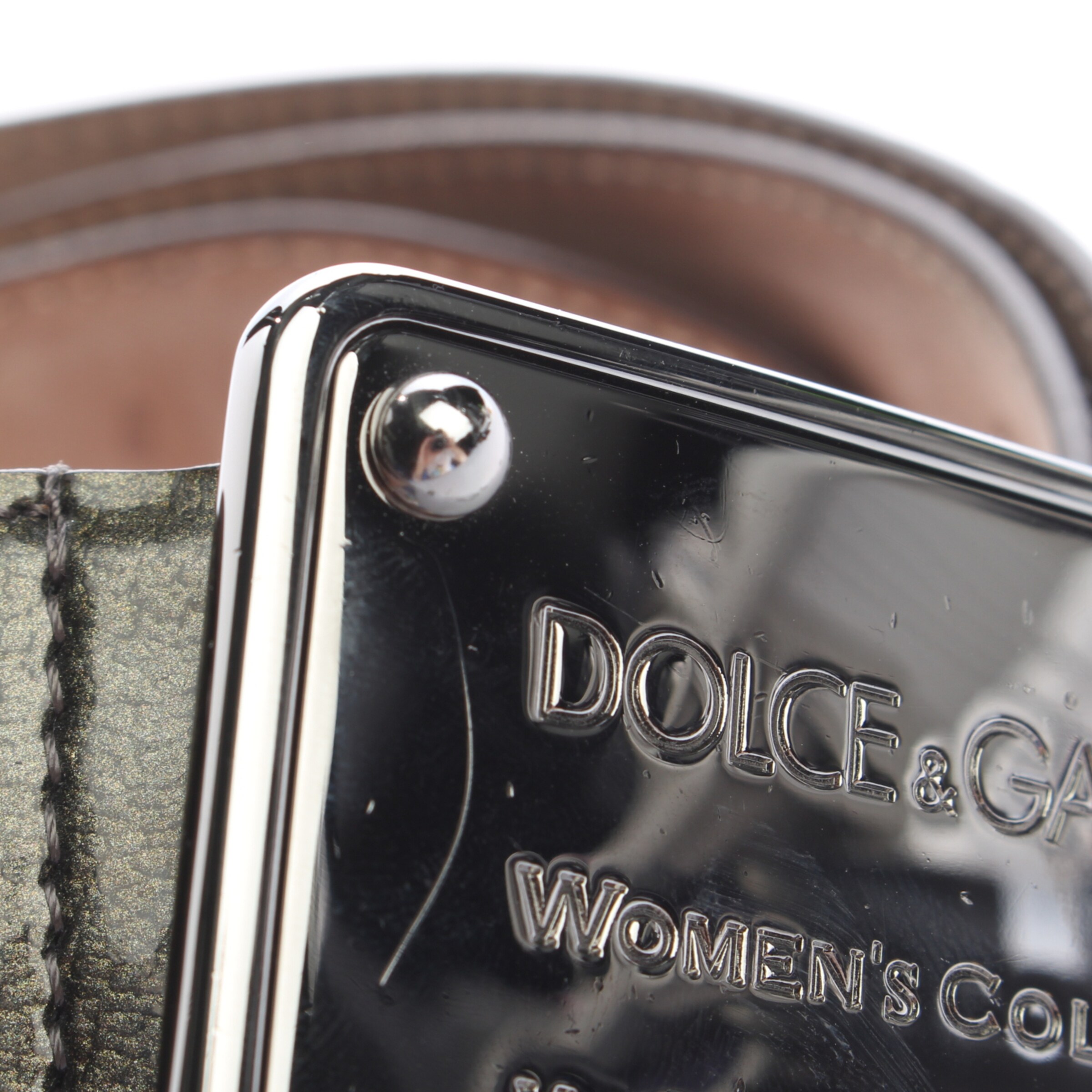 DOLCE & GABBANA Gürtel M in Grün