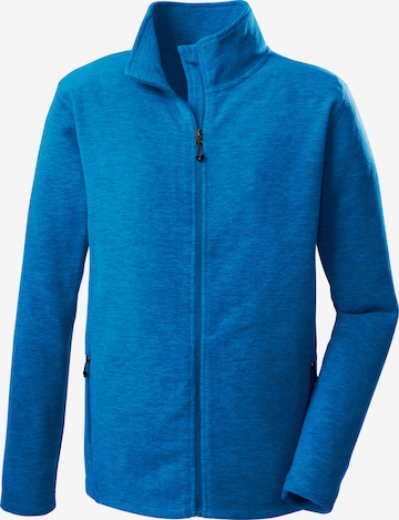 KILLTEC Athletic Fleece Jacket in Blue: front