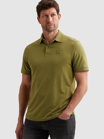 PME Legend Shirt 'Polo shirt in piqué with stretch and flight pocket' in Green: front