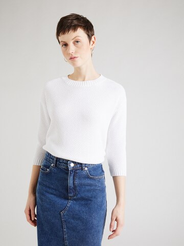 Pull-over MORE & MORE en blanc : devant